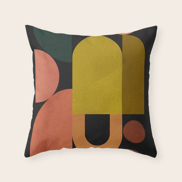 Geometric Shapes 242 Throw Pillow Gallery Image 6