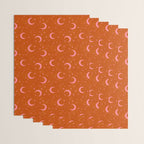 Goodnight Sky - pink and rust Wrapping Paper Gallery Image 3