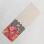 Chevron Flora II Yoga Mat Gallery Image 1