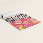 Chevron Flora II Yoga Mat Gallery Image 2