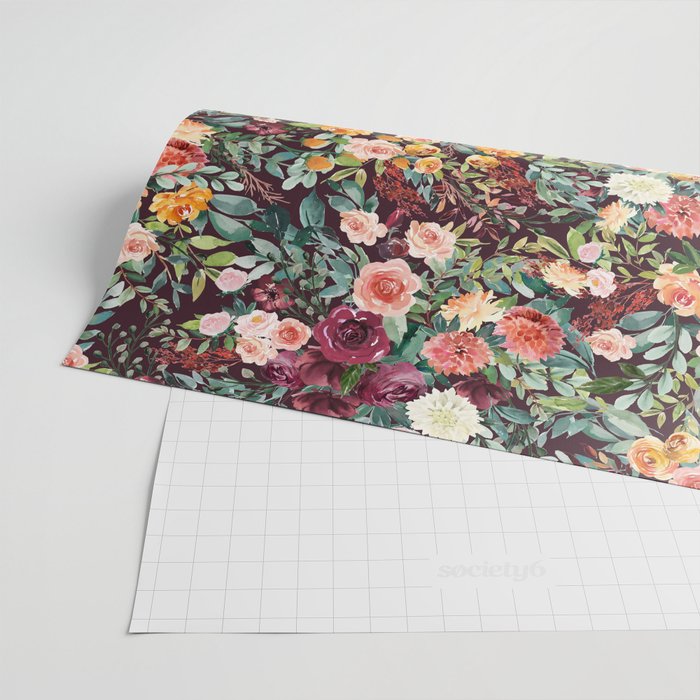 Fall Floral Wrapping Paper Gallery Image 2