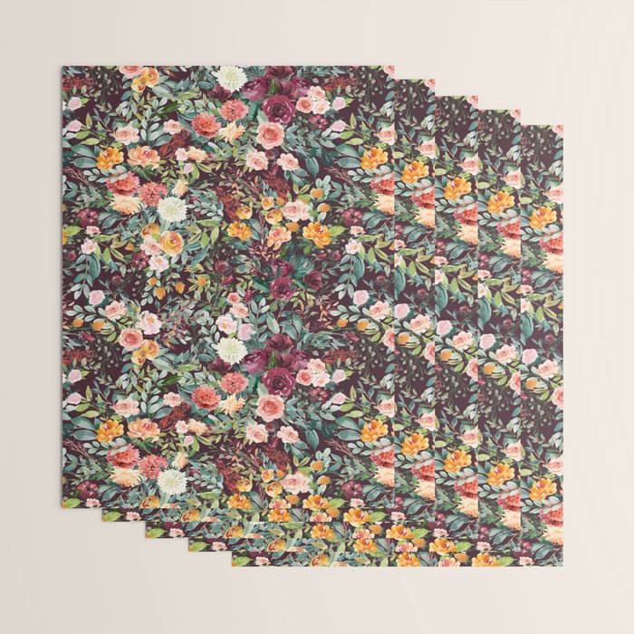 Fall Floral Wrapping Paper Gallery Image 3