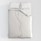 Minimal Line Drawing 3 Comforter Gallery Image 6