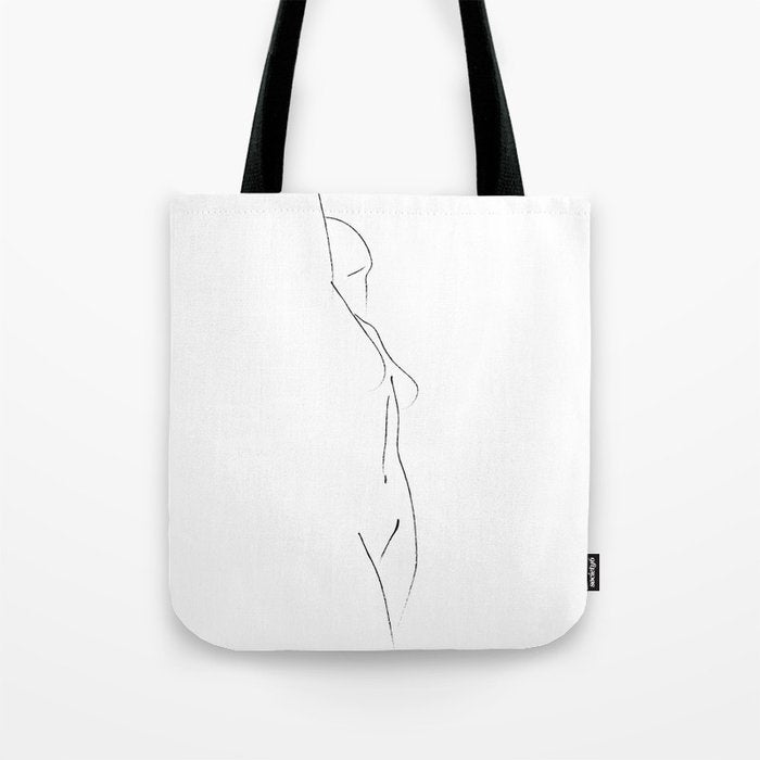 Minimal Line Drawing 3 Tote Bag Gallery Image 1