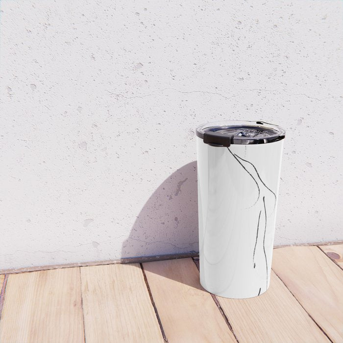 Minimal Line Drawing 3 Travel Mug Gallery Image 4