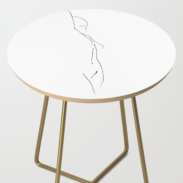 Minimal Line Drawing 3 Side Table Gallery Image 2