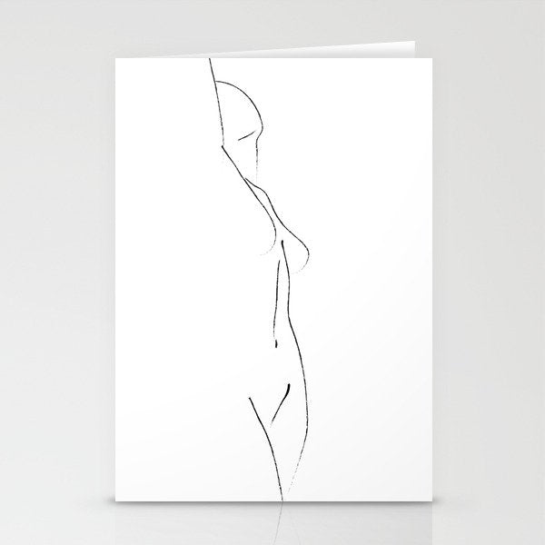 Minimal Line Drawing 3 Stationery Card Gallery Image 1
