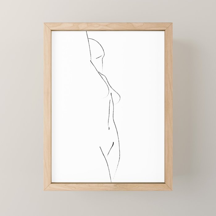 Minimal Line Drawing 3 Mini Art Print Gallery Image 1