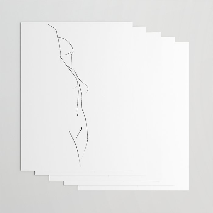 Minimal Line Drawing 3 Wrapping Paper Gallery Image 3