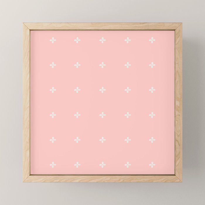 Tiny Petal Polka Dots Pattern Mini Art Print Gallery Image 1