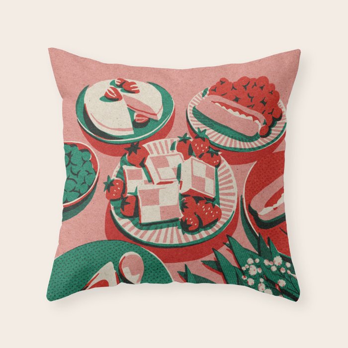 Yum Cakes Throw Pillow Gallery Image 6