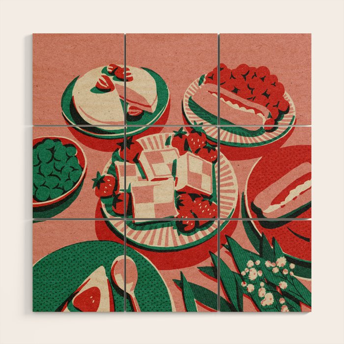 Yum Cakes Wood Wall Art Gallery Image 1