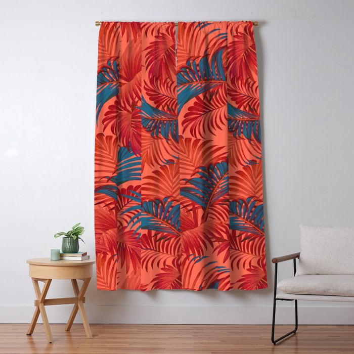 Pantone 16-1546 Window Curtain Gallery Image 5