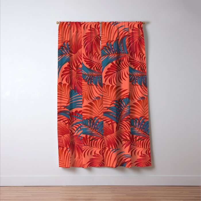 Pantone 16-1546 Window Curtain Gallery Image 3