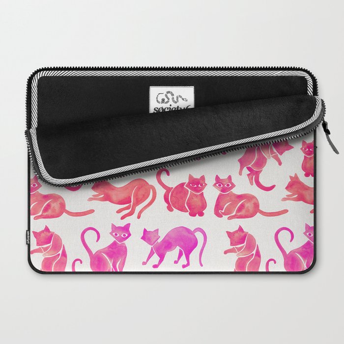 Cat Positions - Pink OmbrÃ© Palette Laptop Sleeve Gallery Image 2