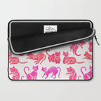 Cat Positions - Pink OmbrÃ© Palette Laptop Sleeve Gallery Image 2