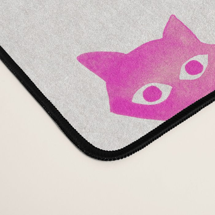 Cat Positions - Pink OmbrÃ© Palette Desk Mat Gallery Image 4
