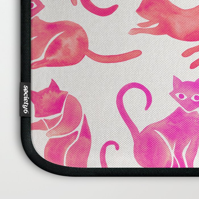 Cat Positions - Pink OmbrÃ© Palette Laptop Sleeve Gallery Image 3