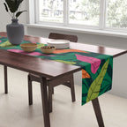 Tropical Leaf Pattern  Table Runner Gallery Image 2