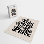 This Must Be The Place - Black & Beige Jigsaw Puzzle Gallery Image 2