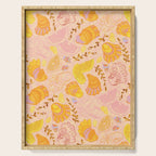 Coastal Oysters on the Beach in Lemon Orange & Peach Serving Tray Gallery Image 1