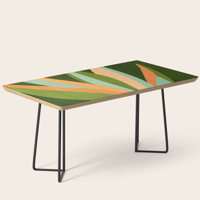 Colorful Agave Painted Cactus Illustration Coffee Table Gallery Image 1