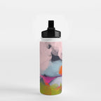 pastel pink landscape abstract Water Bottle Gallery Image 2