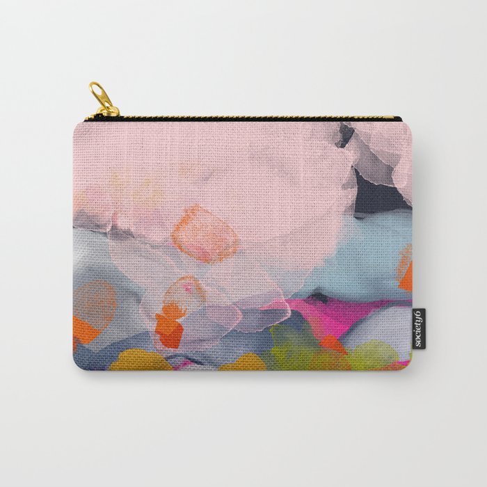 pastel pink landscape abstract Carry All Pouch Gallery Image 1