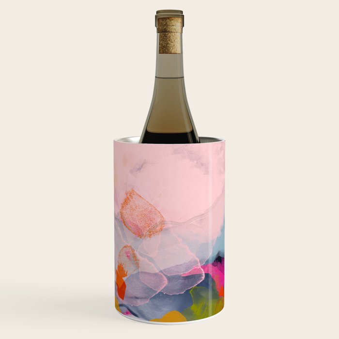 pastel pink landscape abstract Wine Chiller Gallery Image 1