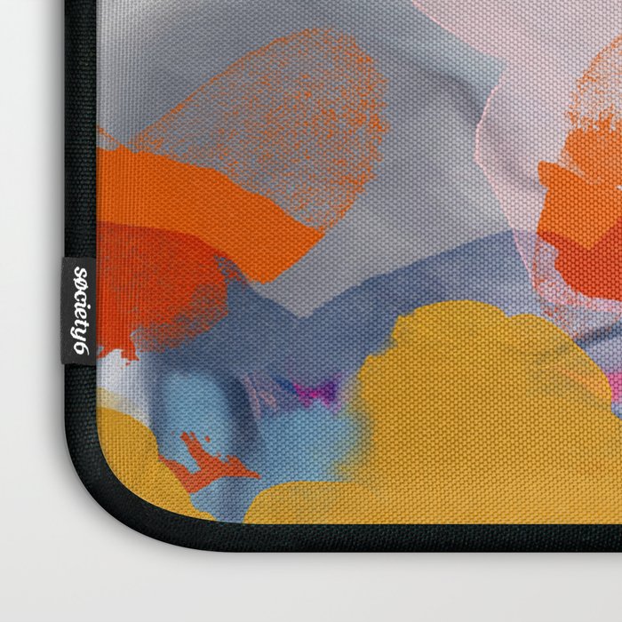 pastel pink landscape abstract Laptop Sleeve Gallery Image 3