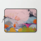 pastel pink landscape abstract Laptop Sleeve Gallery Image 1