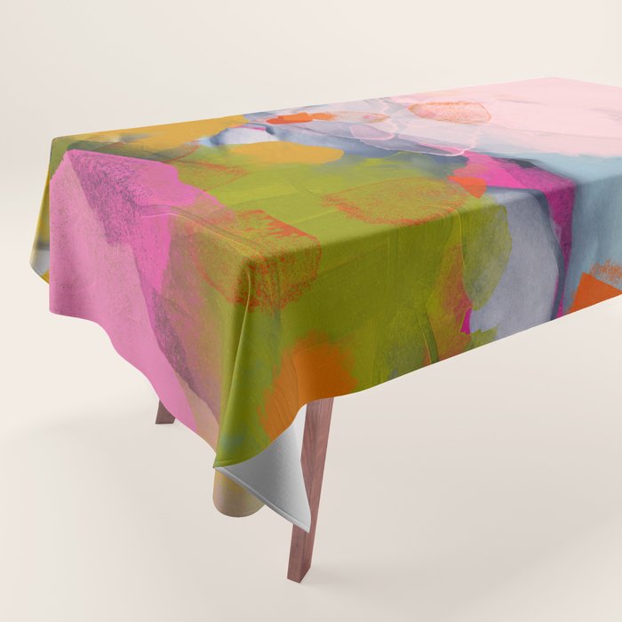 pastel pink landscape abstract Tablecloth Gallery Image 1