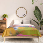 pastel pink landscape abstract Comforter Gallery Image 3