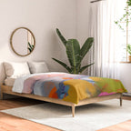 pastel pink landscape abstract Comforter Gallery Image 2