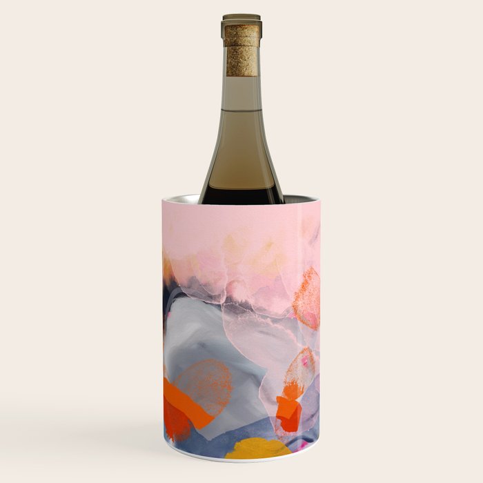 pastel pink landscape abstract Wine Chiller Gallery Image 2
