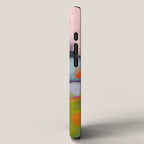 pastel pink landscape abstract iPhone Case Gallery Image 2