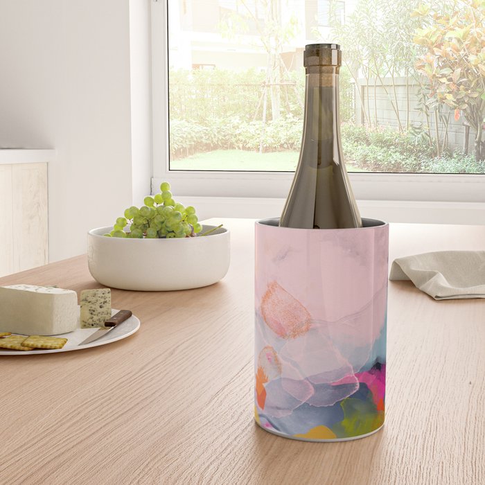 pastel pink landscape abstract Wine Chiller Gallery Image 4