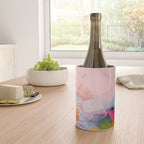 pastel pink landscape abstract Wine Chiller Gallery Image 4