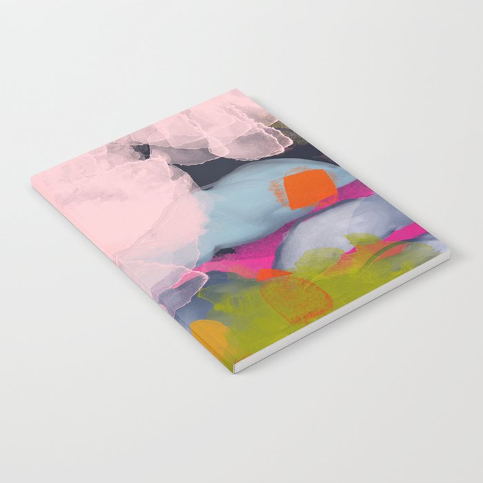 pastel pink landscape abstract Notebook Gallery Image 1