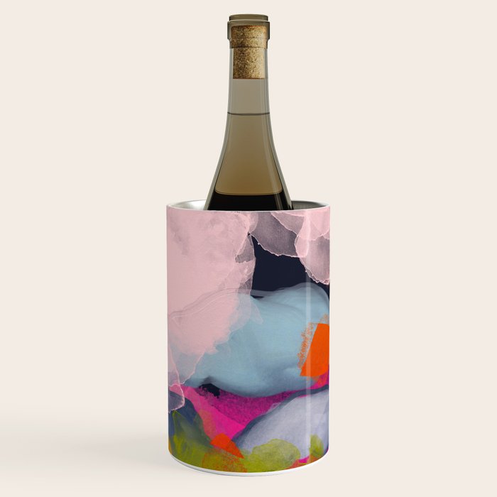 pastel pink landscape abstract Wine Chiller Gallery Image 3
