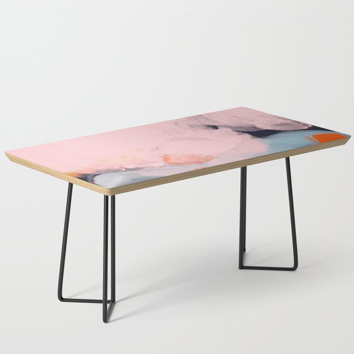 pastel pink landscape abstract Coffee Table Gallery Image 1