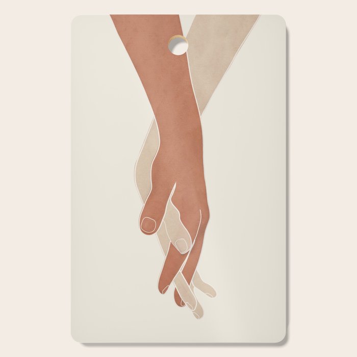 Holding Hands Cutting Board Gallery Image 1