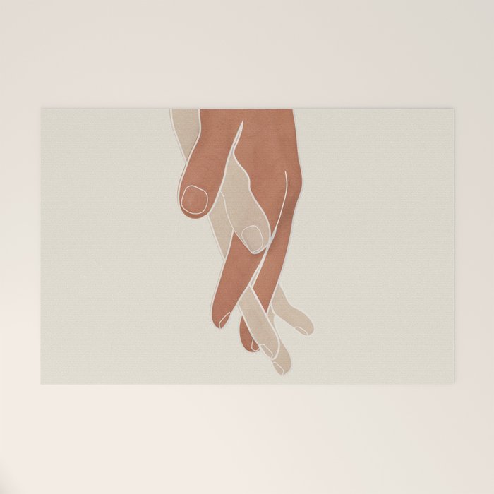 Holding Hands Welcome Mat Gallery Image 1