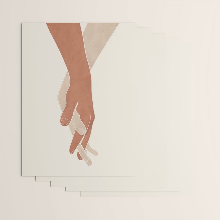 Holding Hands Wrapping Paper Gallery Image 3