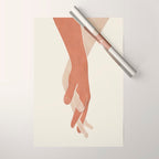 Holding Hands Wrapping Paper Gallery Image 1