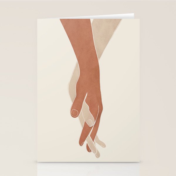 Holding Hands Stationery Card Gallery Image 2