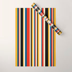 Classic Stripes IX - Bauhaus Palette Wrapping Paper Gallery Image 1