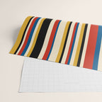 Classic Stripes IX - Bauhaus Palette Wrapping Paper Gallery Image 2