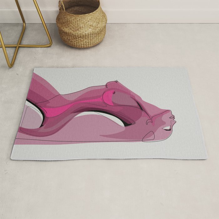 Pink Nudity Rug Gallery Image 1