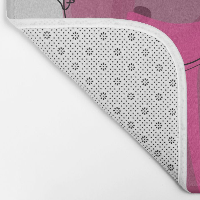 Pink Nudity Bath Mat Gallery Image 2